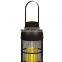 Powered LED Candle Solar garden Lantern Barrier Vertical Bar Style Led Plastic Outdoor Lighting