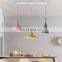 Nordic modern simplicity 3 Heads Aluminum pendant light with wood for decorate