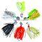 Amazon Hot Sale 12g 15g 20g Tassel Sequins Anti-hanging Bottom Lure Fishing Spinner With Rubber Skirts