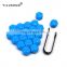 17mm Auto Parts Machinery Wheel Lug Bolt Nut Cover and Accessories Plastic Clip Nut 20pcs Nuts + 1 Tool Colorful High-quality