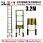 New Color Dleat 3.2m Single Aluminum Telescopic Ladder With EN131