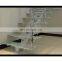 USA Style Modern Stainless Steel Floating&Straight Stairs Interior Staircase With Handrail Designs