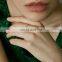 Womens Finger New Design Relief Silver Bead Anti Fidget Stainless Steel Anxiety Ring