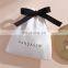 PandaSew custom jewelry packaging Printed Logo Drawstring Bag Suede Jewelry Pouch