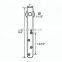 5FT Mini Bent Sliding Cabinet Barn Door Hardware