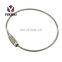 Moderate Price Metal Keychain Stainless Steel Wire Lock Screw Key Ring designs With Screw