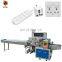JKMF Automatic Hardware Part Flow Packaging Machine Power Plug Switch Socket Packing Machine Charger Cable Packing Machine