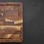 Custom/Wholesale Kitchen End Grain Wood Chopping Board Black Wooded Cutting Board with Juice Groove