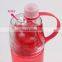 Plastic Sport Drinking Spray Water Bottle with Spray and Straw