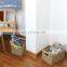Wholesale large capacity woven rattan basket Hand-Woven Storage Baskets with Wooden Handles, Seagrass Wicker Baskets