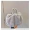 011Newly arrived small plush handbag High quality women's popular design Cloud plush purse personality girl faux fur handbag