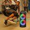 Hot sell ZQS6212 dual 6.5 inch speaker 20W power portable bluetooth speaker with colorful lights