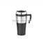 16OZ Inner new plastic PP outer stainless steel cup double wall travel mug with handle