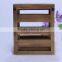 factory price high quality wooden peer set storage box with glass top