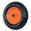 14 Inch 3.50-8 Straight Pattern Wheelbarrow Wheel Tire Rubber Pneumatic Wheel Green Rim for Europe