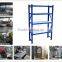 Clothing Factory Storage Rack Blue Warehouse Racking Storage Material and Garment Heavy duty Metal Shelf with 4 Tiers