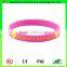 Custom Logo Printed Monochrome Color Glow Silicone Wristband in Dark