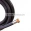 Black reinforced PVC hose
