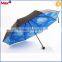 Hot selling 3 fold low cost sky umbrella wholesale