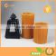 Tearing Surface Candles Light LED Flameless Pumpkin Color Decorate Battery Candle Set of 2
