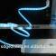 el USB lighting cable fashion flashing sync data cable el cable micro usb 8pin with flowing light in dark for wholesale