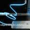 el data cable with glowing chasing light el wire usb cable micro usb 8pin lighting usb cbale led light for smartphones