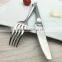 wholesale titanium black stinless steel dinner set