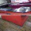 Supermarket store Stainless cash counter with conveyor belt