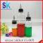 50ml square plastic clear e liquid bottles with spout dropper cap