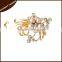 Fashion Rhinestone Crystal Wedding Flower Brooch Pin/