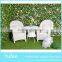 White rattan furniture garden line patio set