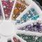 12color acrylic rhinestone nail art decoration wheel