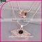 2015 crystal necklace for women double sweater chain/flower necklace chain necklace