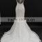 2016 new popular nice design back lace overlay with lace applique wedding dress mermaid bridal gown