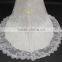 High quality new design over lace dress with under acetate fibre wedding dress with beading belt