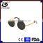New Arrival Classics Creative Spring Hinge Round Metal Sunglasses