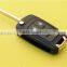 Flip key remote fob case cover for Chevrolet Cruze HU100 4 button car key blank