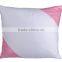 Customized style sublimation pillow case in pink color