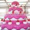 Happy birthday inflatable cake model for decoration/advertising