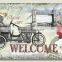 non-woven printing welcome pattern rubber backing mat