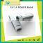 Super quality portable 2600mAh 18650 power bank for iphone spray environmental UV oil, high abrasion resistence and luster