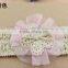 New Pink Lace Flower Hair Band for Girl Lovely Patterns Headband Quality Choice