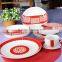 Ceramic moon shape dinerware porcelain sets Italian pasta plates