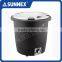 Sunnex Economical Black Electric Soup Warmer, 10 ltr., S.S. Cover