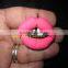 Personalized lips pvc 3d keychains, lips shape pvc 3d keychains, cheap custom 3d keychains
