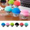 2016 Popular Cute Hands Free Bluetooth Speakers With Mic Suction Cup Stereo Subwoofer Speaker Mushroom