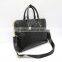 New multi briefcase crocodile grain bag men's black leather briefcase