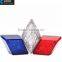 Diamond shaped bike LED rear light USB rechargeable bicycle tail laser light