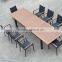 extending plastic wood long table, dining wooden table furniture