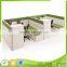 HT-PW07 New arrival American Design Office Cubicle Partition With Side Bed Cabinet Workstation